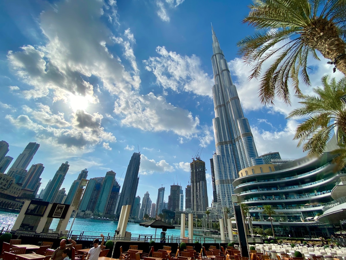 Dubai skyline with the Burj Khalifa