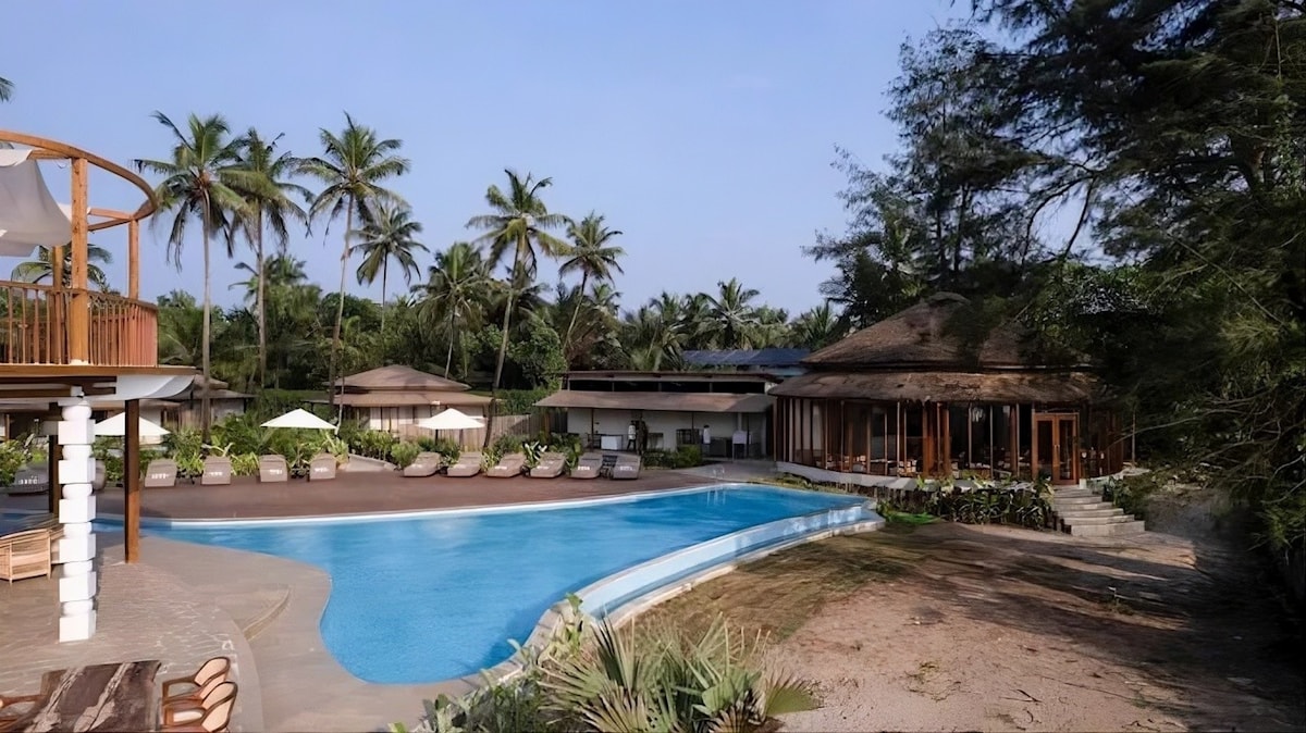 Goa coastal resort view